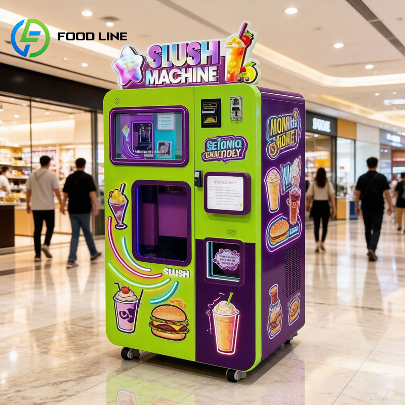 Slushie Machine Vending - Slush-Eismaschine Verkaufsautomat Gefrorene Getränkezubereiter Smoothie-Stil Slushy-Getränke