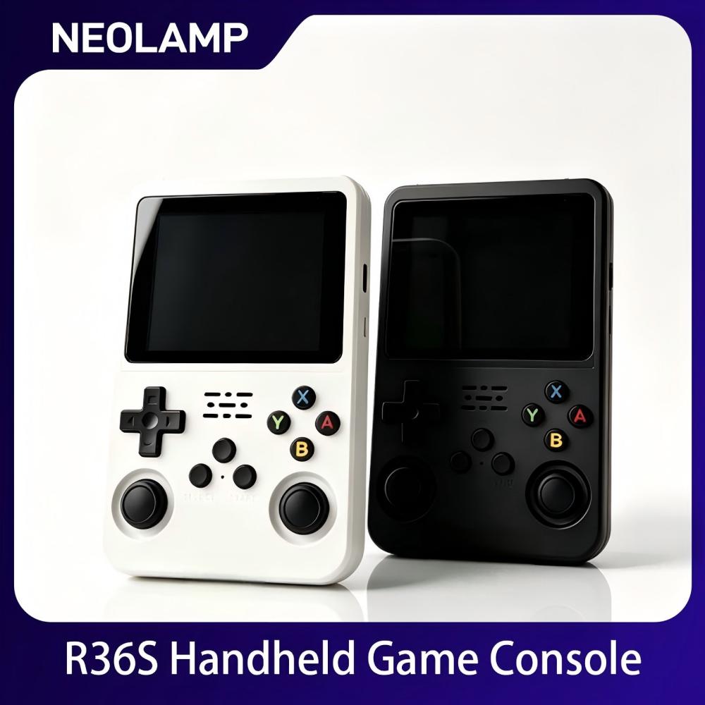 Arcade Vibes - R36S Retro Handheld-Spielkonsole 3,5 Zoll IPS-Bildschirm
