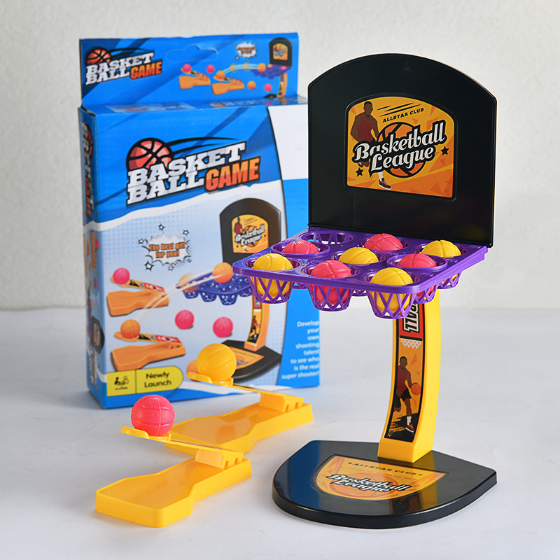 Basketball Arcade Game - Klassisches Finger-Flick-Basketball-Tischspiel 2-Spieler Interaktives Schießwettbewerb-Spielset für