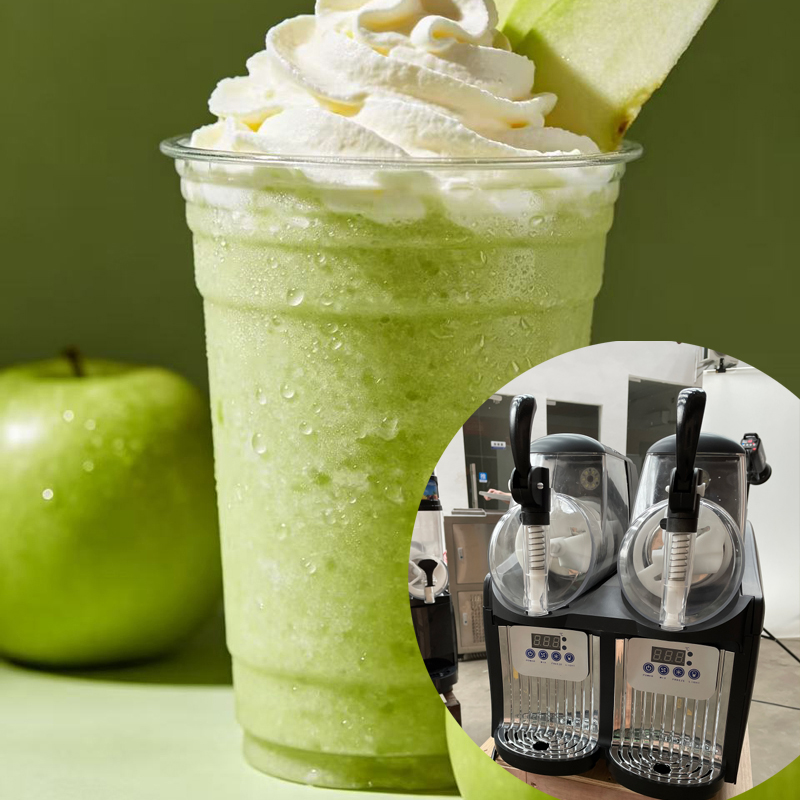 Slushie Machine Vending - 4L 2-Behälter Kommerzielle Slushie-Maschine, Slush-Maker, Gefrorener