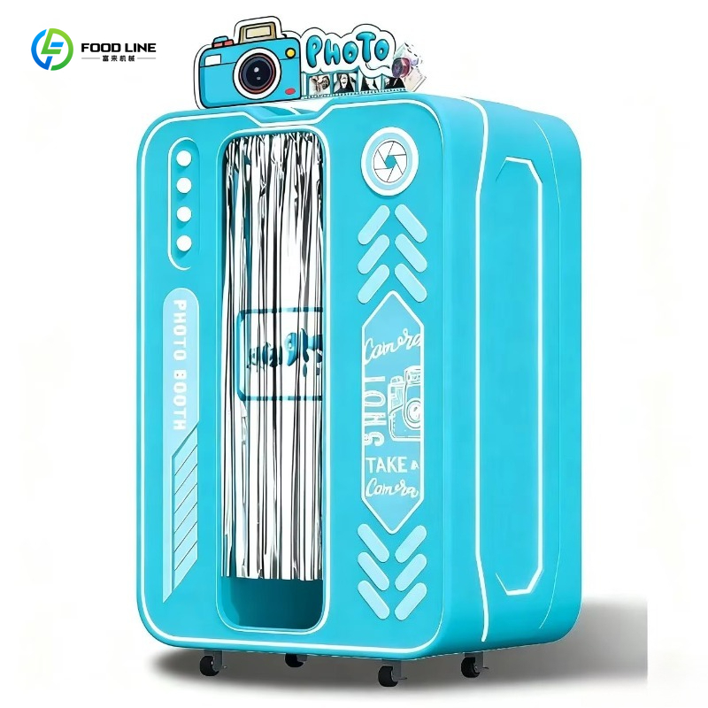 Photo Booth Machine - Maßgefertigter Koreanischer Stil Fotoautomat Münzbetrieben LED