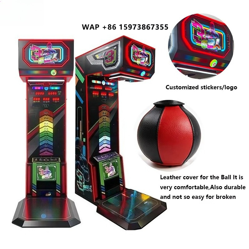 Arcade Games & Vending Llc - Boxsimulator-Maschine Elektronischer Box-Champion Big Punch Kickbox-Spiel