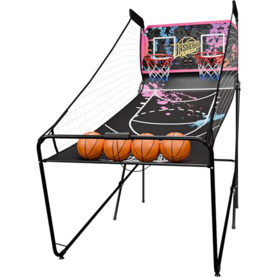 Arcade Games & Vending Llc - Faltbares elektronisches Basketball-Arcade-Spiel für 2 Spieler